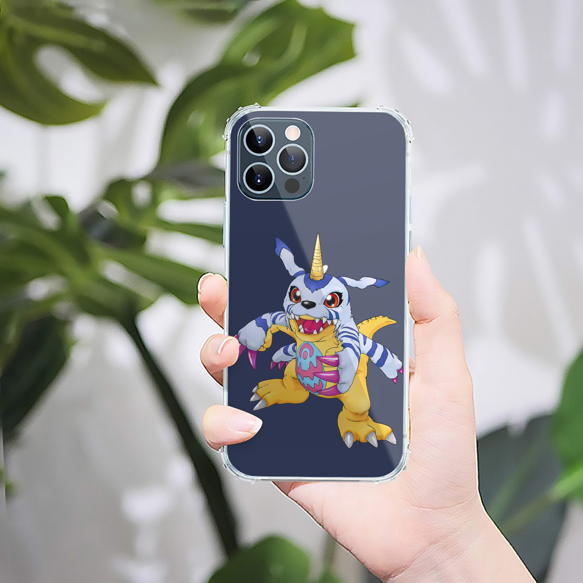 （画像用） Digimon デジタルモンスター/デジモン 【iPhone 12シリーズ対応】透明スマホケース（クリアソフトケース）